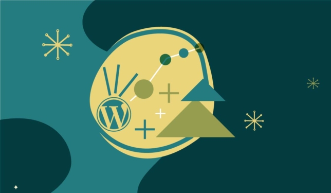 WordPress SEO (search engine optimization) retro illustration