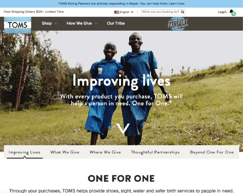 Brand Story: Toms Shoes