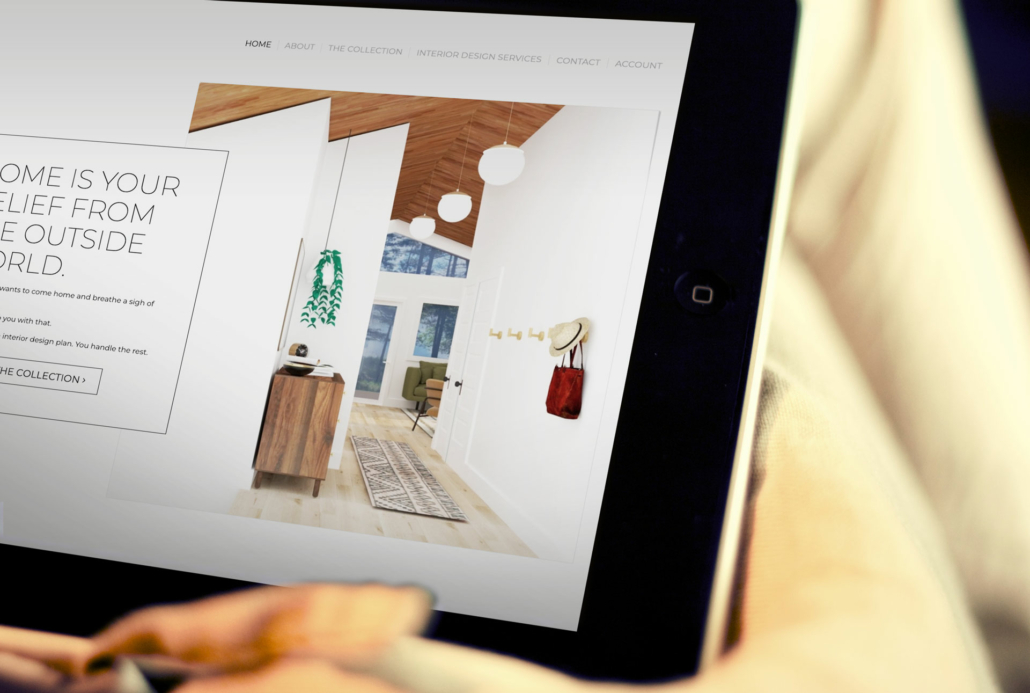 WordPress Ecommerce website for online interior design firm