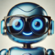 Bizzy Bot - friendly, smart robot with glasses