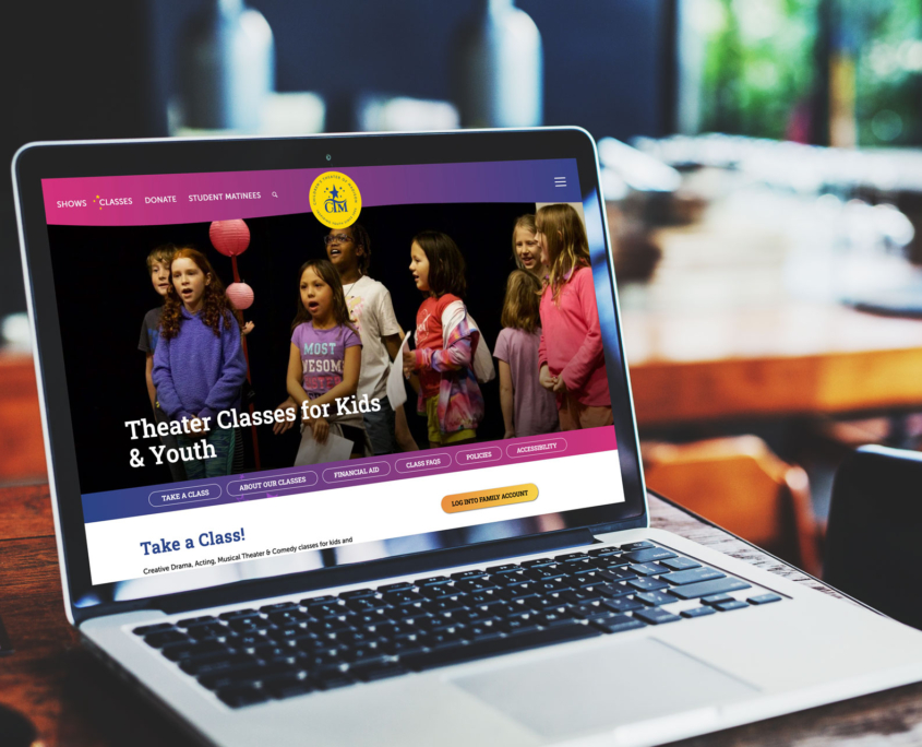 1 Day Website design for Children's Theater of Madison