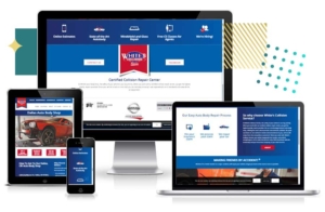 Local SEO - responsive website for auto body shop